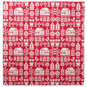 Nordic Scandinavian Christmas Decorations Cloth Napkin