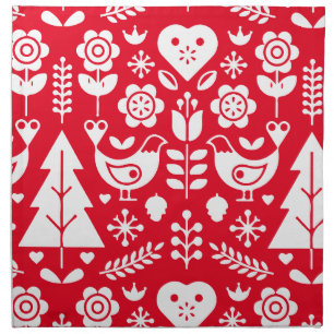 Nordic Scandinavian Christmas Decorations Cloth Napkin