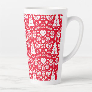 Nordic Scandinavian Christmas Decorations Latte Mug