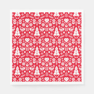 Nordic Scandinavian Christmas Decorations Napkins