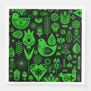 Nordic Scandinavian Christmas Decorations Paper Dinner Napkins