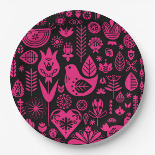 Nordic Scandinavian Christmas Decorations Paper Plates