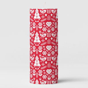 Nordic Scandinavian Christmas Decorations Pillar Candle