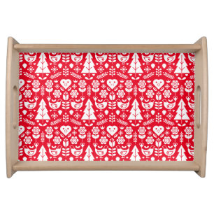Nordic Scandinavian Christmas Decorations Serving Tray
