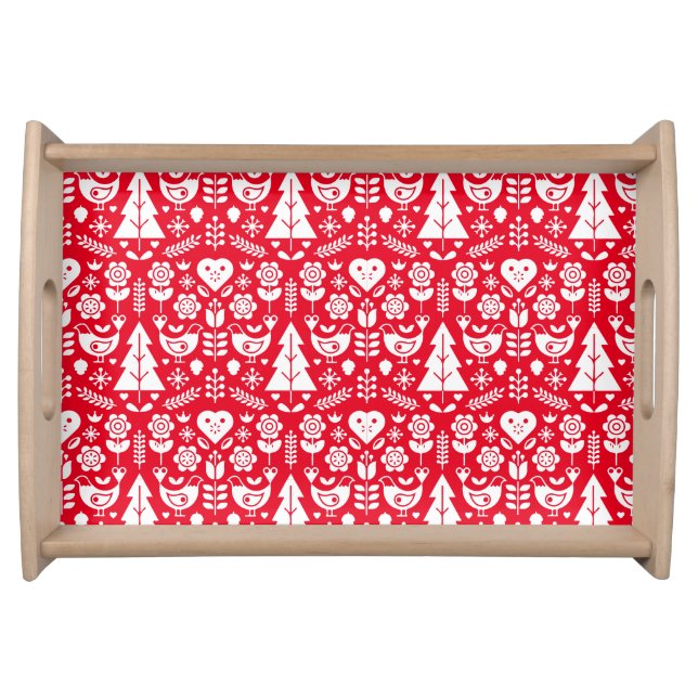 Nordic Scandinavian Christmas Decorations Serving Tray (Front)