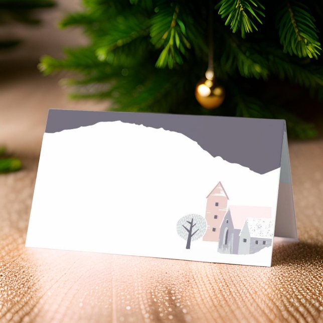 Nordic Scandinavian Christmas | Holiday Place Card (Creator Uploaded)