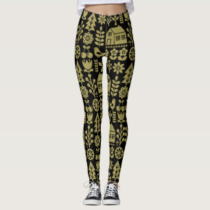 Nordic Scandinavian Christmas Leggings