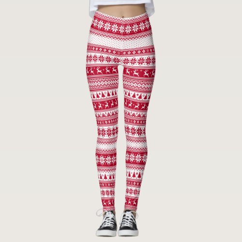 Nordic _ Scandinavian Christmas Leggings