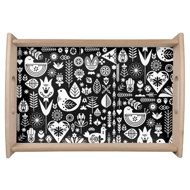 Nordic Scandinavian Christmas  Serving Tray (Front)