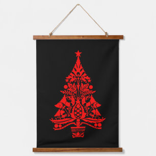 Nordic Scandinavian Christmas Tree Decorations Hanging Tapestry