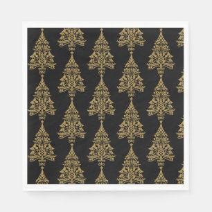 Nordic Scandinavian Christmas Tree Decorations Napkins