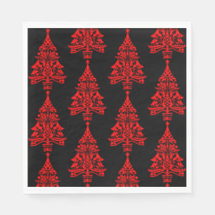 Nordic Scandinavian Christmas Tree Decorations Napkins