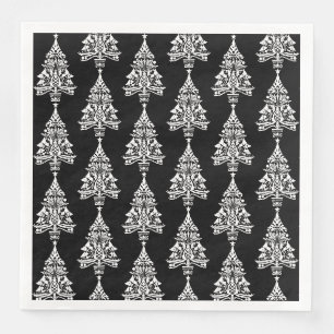 Nordic Scandinavian Christmas Tree Decorations Paper Dinner Napkins