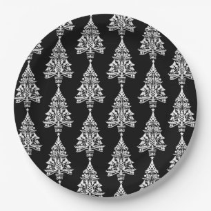 Nordic Scandinavian Christmas Tree Decorations Paper Plates