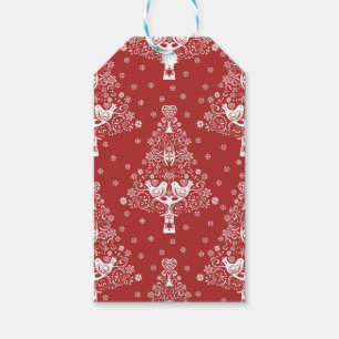 Nordic Scandinavian Christmas Tree Magic Gift Tags