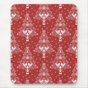 Nordic Scandinavian Christmas Tree Magic Mouse Pad