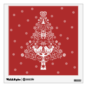 Nordic Scandinavian Christmas Tree Magic Wall Decal
