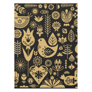 Nordic Scandinavian Folk Pattern Art Tablecloth