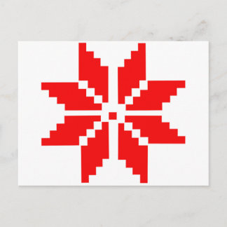 Nordic Snowflake Postcard