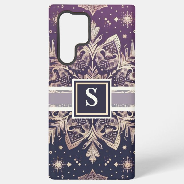 Nordic Snowflake Splendor Samsung Galaxy Case (Back)