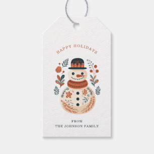 Nordic Snowman Gift Tags