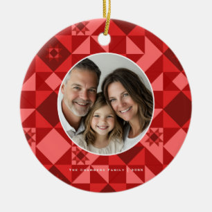 Nordic Star Frame Ceramic Ornament