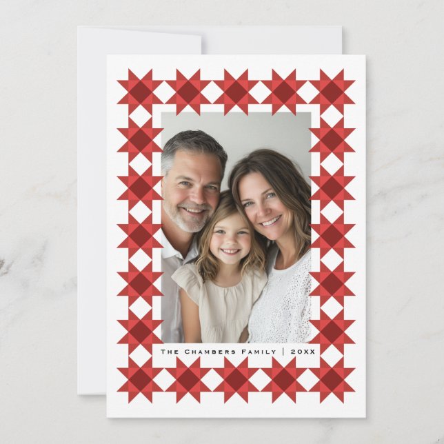 Nordic Star Frame Holiday Card (Front)