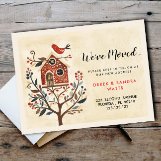 Nordic Style Moving Announcement Postcard – Scandi