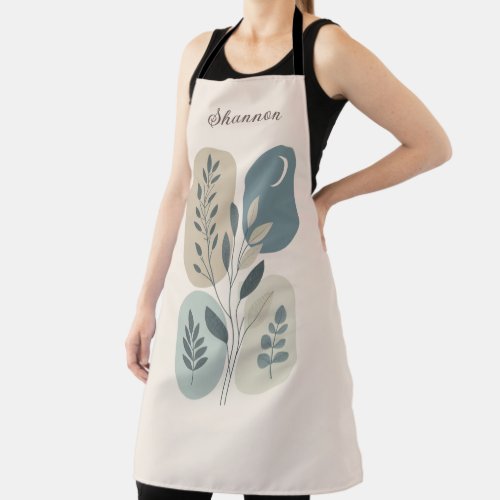 Nordic Style Simple Leaves Apron