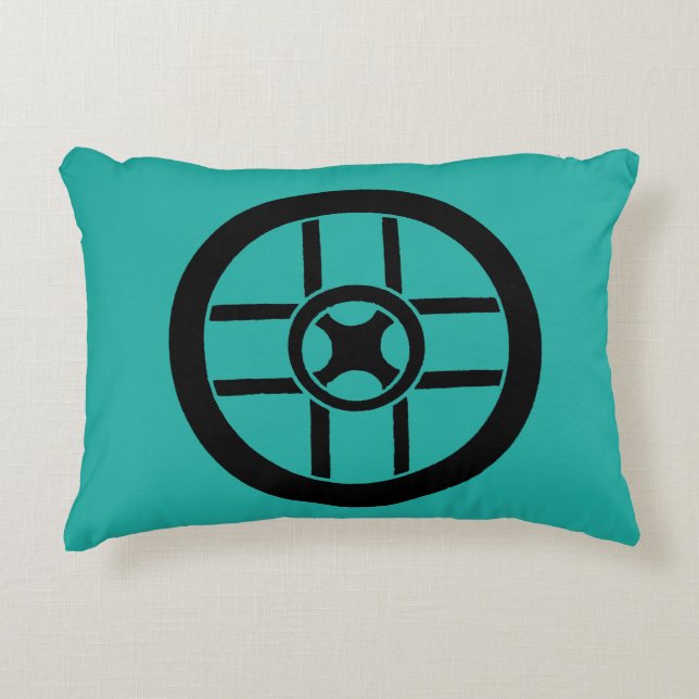 Nordic Symbol: Wheel Cross Accent Pillow (Front)