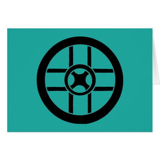 Nordic Symbol: Wheel Cross Cards (Front Horizontal)