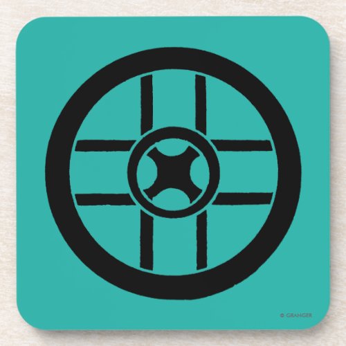 Nordic Symbol Wheel Cross Drink Coaster