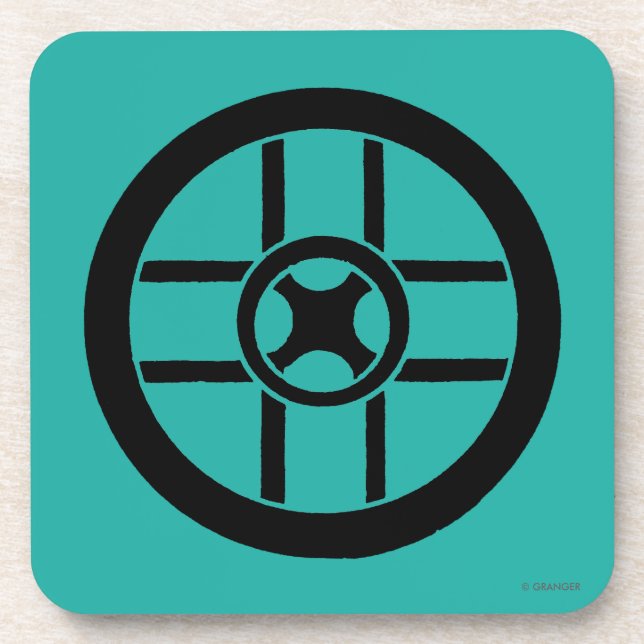 Nordic Symbol: Wheel Cross Drink Coaster (Front)