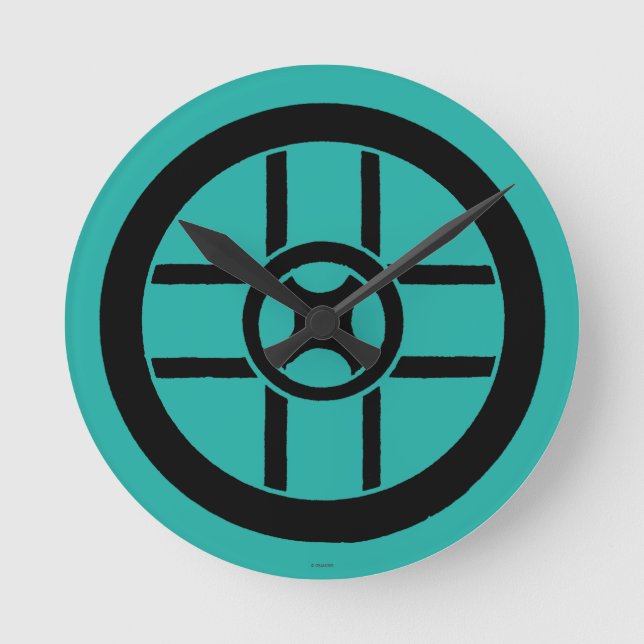 Nordic Symbol: Wheel Cross Round Clock (Front)