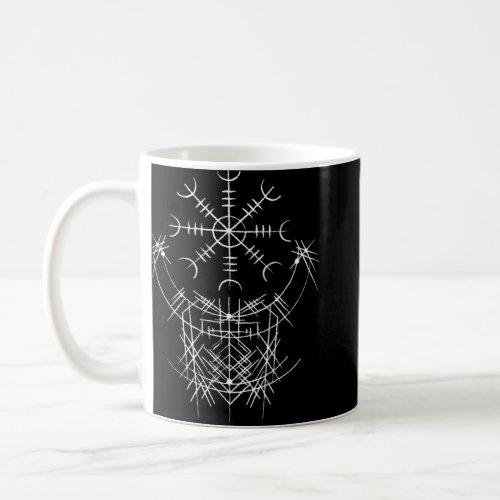 Nordic Viking Rune _ Aegishjalmur _ The Helm Of Aw Coffee Mug