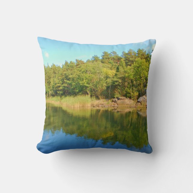 Nordic wilderness,Sverige, Throw Pillow (Front)