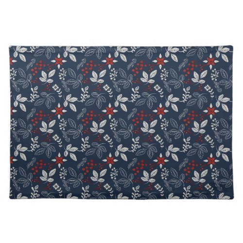 Nordic Winter Seamless Pattern  Cloth Placemat