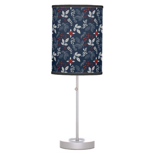 Nordic Winter Seamless Pattern  Table Lamp