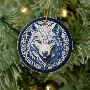 Nordic Wolf Ornament