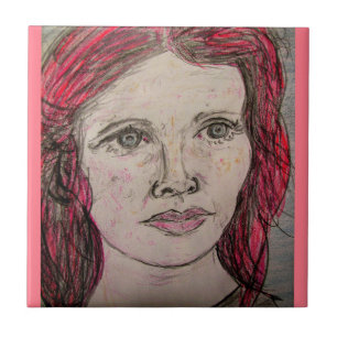 Nordic Woman Ceramic Tile