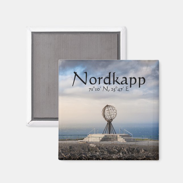 Nordkapp Coordinates Magnet (Front/Back)