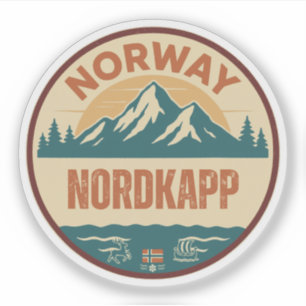 Nordkapp, Norge Norway Sticker