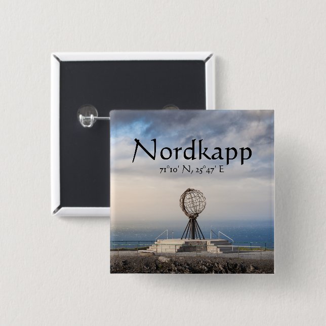 Nordkapp Norway Button (Front & Back)