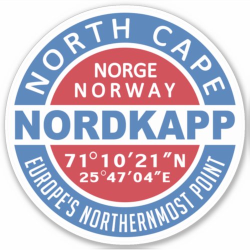 NORDKAPP Norway Sticker