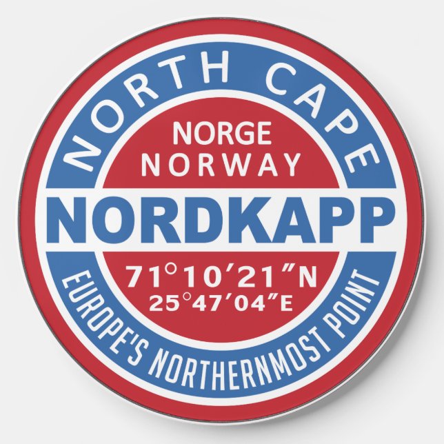 NORDKAPP Norway Wireless Charger (Front)