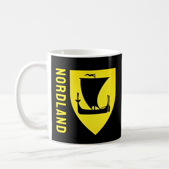 Nordland fylke coat of arms - NORWAY Coffee Mug (Left)