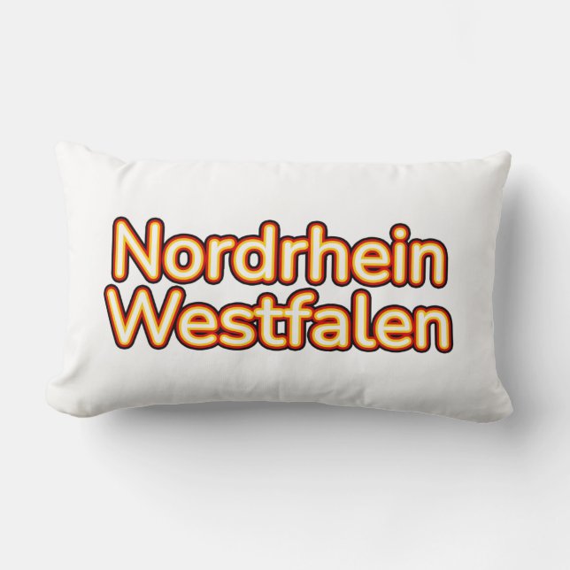 Nordrhein-Westfalen Deutschland Germany Lumbar Pillow (Front)