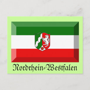 Nordrhein-Westfalen Flag Gem Postcard