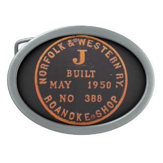 Norfolk and Western 611 Builders Plate Belt Buckle