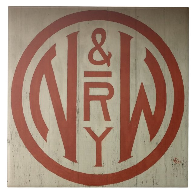 Norfolk and Western Railway Logo Tile (Front)
